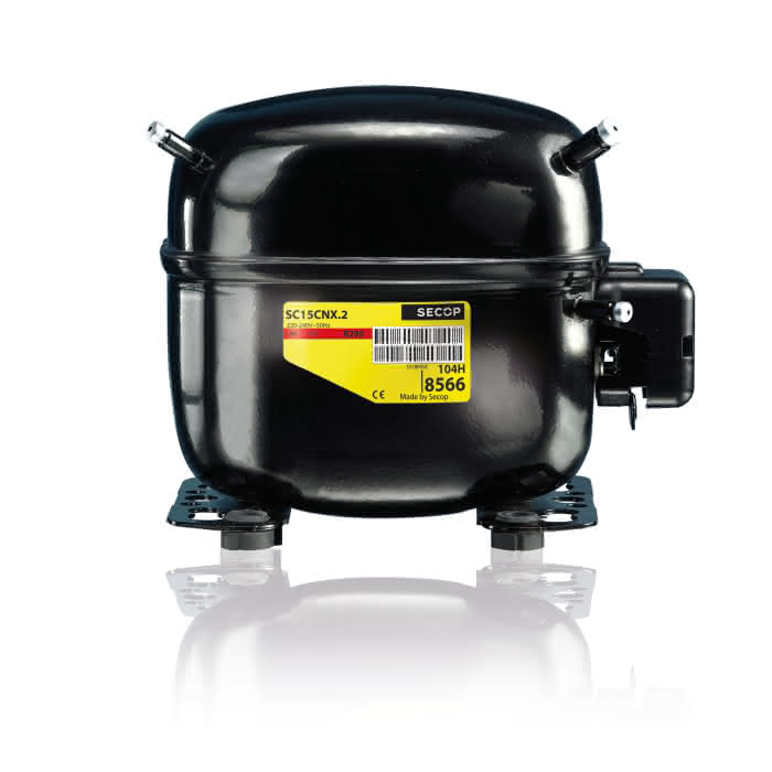 Secop Hubkolbenverdichter vollhermetisch SC15CNX 230V 50Hz M/LBP - Detail 1