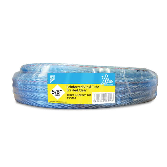 Aspen Xtra PVC-Schlauch 30m mit Gewebeeinlage transparent 5/8" (15mm) - Detail 1