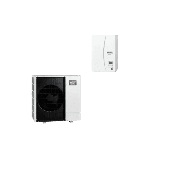 Mitsubishi Ecodan Wärmepumpe Set 1.12 Zubadan PUD-SHWM80YAA / EHSD-YM9D - Detail 1