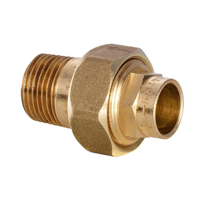 Conex IBP Rohrverschraubung flach dichtend AG R konisch Serie 4000 4331 54x2" Rotguss - Detail 1