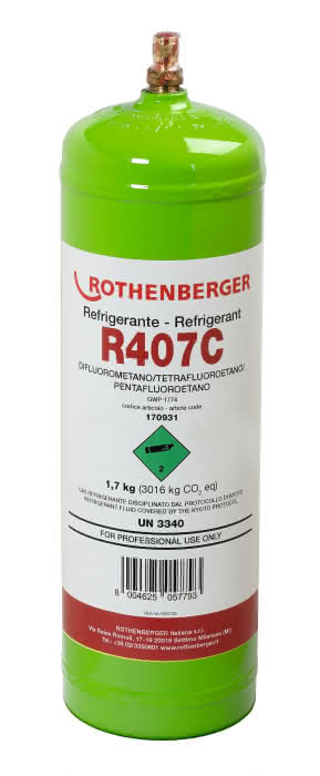 Rothenberger Kältemittel R407C 2l 40bar Stahlflasche - Detail 1