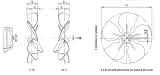 ebm-papst Lüfterrad Axial 300x43,0mm 22 Grad A 24701