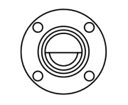 Carly Adapter HCYN 1A5 4 Schrauben 1/4" auf 50 für Ölspiegelregulator - More 2