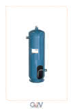 GVN Flüssigkeitssammler 4 Liter, stehend, 33bar, mit Schauglas