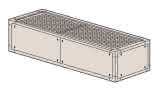 Mitsubishi Zuluft- oder Luftansaug-Plenum mit Schalldämmkulissen (Leistungsgröße 028-044) für S-MEXT BL79900603