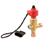 Carel Expansionsventil elektronisch E2V24ZW 1/2" ODF mit Schauglas, 0,3m Kabel, kv=0,20 [m³/h], löt