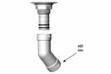 Linum Verbindung 45° für Rohranschluss RDP20, RDP20-C45TO