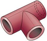 KETRIX T-Stück egal 125mm