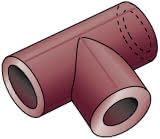 KETRIX T-Stück reduziert 90/63/90mm