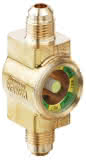 Hansa Multiplex Schauglas Kombi mit Indikator Typ 052 Fl 6mm, 7/16" UNF