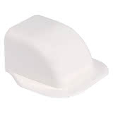VECAMCO Wandabdeckung 90x65mm RAL9003