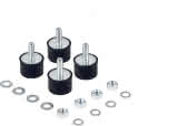 GUS Gummipuffer Set 40x40mm M8-9898 4 Stück