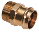 Conex IBP Übergangsnippel AG R konisch Serie 4000 P4243G 35x 1" Rotguss