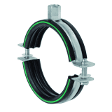 Müpro Schraubrohrschelle DÄMMGULAST rot M8/M10 1" 31-38mm verzinkt