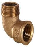 Conex IBP Winkel 90 Grad IG Rp zylindrisch AG R konisch Serie 3000 3092 1" Rotguss