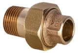 Conex IBP Rohrverschraubung konisch dichtend AG R konisch Serie 4000 4341 22x1/2" Rotguss