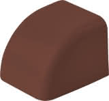 Canalsplit 08 Endkappe, 80x60mm, braun