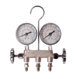 ITE Monteurhilfe für NH3 1/4" mit HD / ND Manometer und 3 Füllschläuchen