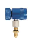Refco Serviceventil RC-1234yf-B 1/4" SAE blau mit Schnellanschluss