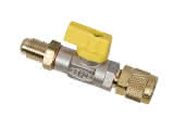 Refco Kugelventil CA-1/4"SAE-Y 1/4" SAE X 1/4" SAE gelb