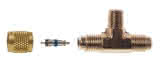 ITE T-Stück Schrader MV-9620 Messing 2x1/4" SAE aussen 1x1/8" NPT aussen