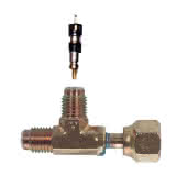 ITE T-Stück Schrader MV-9628 Messing 2x1/4" SAE aussen 1x1/4" SAE innen