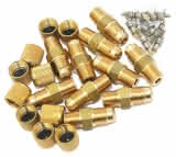 Hansa Einschraubstutzen mit Ventileinsatz und Abdeckkappe 7/16" UNF / 1/8" NPT