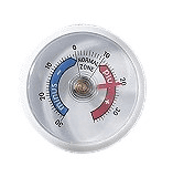 Möller Kühlraumthermometer analog Kunststoff weiss Ø 52mm Haftthermometer