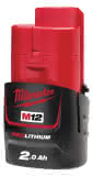 Milwaukee 2.0 Ah Akku M12 B2
