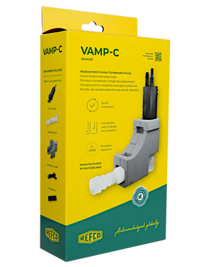 REFCO Vamp-C Eckkondensatpumpe: Werkzeugfreie Installation in ...
